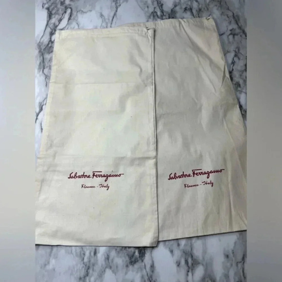 Salvatore Ferragamo Small Cotton Dust Bags Bundle - Picture 2 of 3
